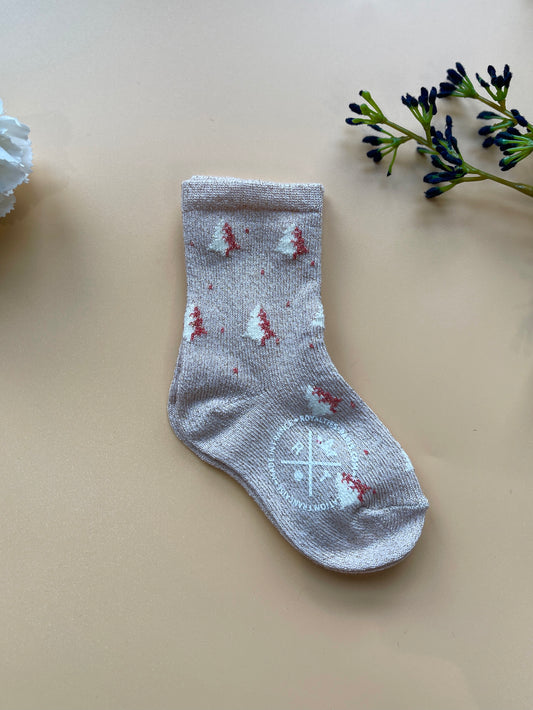 CHARLY BABY chaussettes rose poudré lurex
