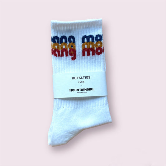 Chuck chaussettes blanches sport unisexe